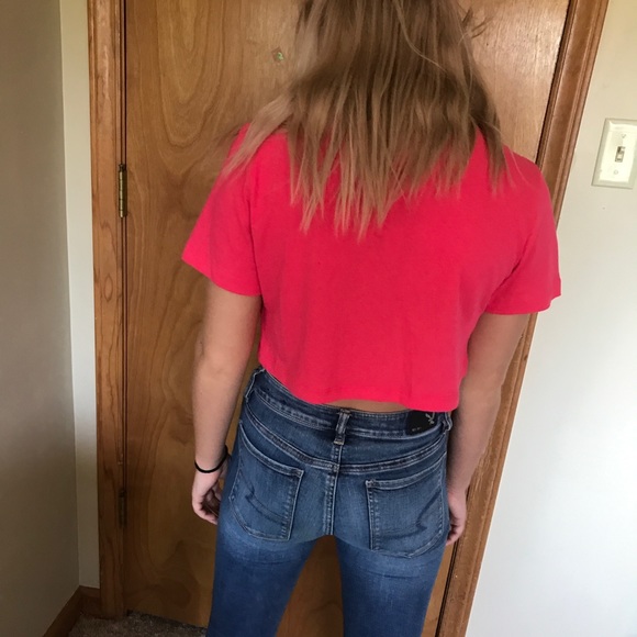 Women’s forever 21 hot pink crop top - Picture 4 of 6